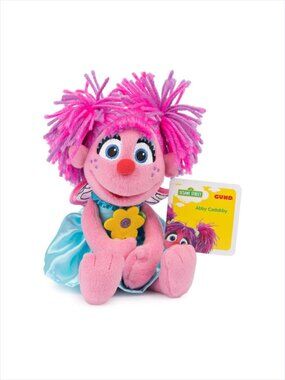 Gund Sesame Street-Plush Abby Cadabby with Flowers 11" New w/Tag